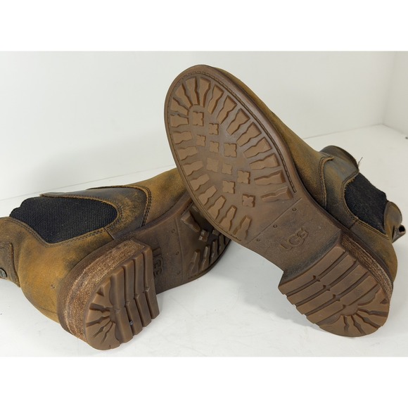 UGG Bonham Waterproof Chelsea Boots Brown Leather, Woman size 6.5 - Picture 6 of 7